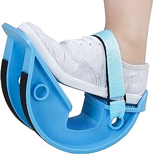 REAQER Foot Rocker with Fixing Strap, Calf Stretcher, Used for Plantar Fasciitis, Achilles Tendinitis, Calf and Hamstring Pain, Stretching Leg Muscles, Suitable for Physical Therapy(Blue)