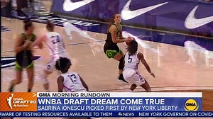 17K views · 662 reactions | So happy for the first overall WNBA draft pick #SabrinaIonescu...she's taking her talents from #Oregon to #Brooklyn with New York Liberty. See the reactions pouring in over weekend...her new jersey sold out within an hour! | Robin Roberts | Facebook