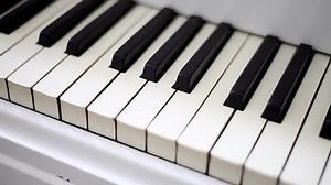 Piano Keyboard Background Selective Focus Motion Stock Footage Video (100% Royalty-free) 18195400 | Shutterstock