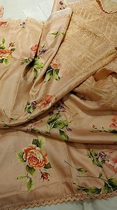 Digital floral printed Silk 🥻 | DREAM HOME COLLECTION