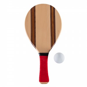 Outdoor Sports Wooden Beach Paddle Ball Racket Set