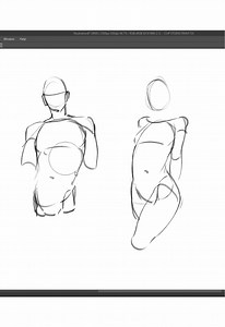 Male n female torso #sketch #digital_art #drawingoftheday #doodles #characterdesign