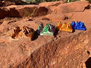 Sedona Cathedral Rock 3D Topographic Model / Magnet - Eco-friendly 3D Printed Souvenir Charged With Sedona Vortex Energy - Etsy
