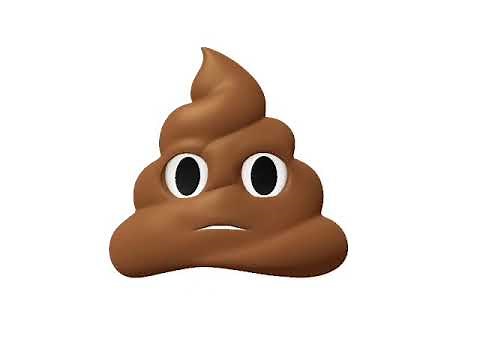 Funny poop emoji