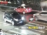 Shocking video of woman hit by car and then run over in China