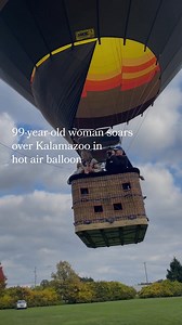At 99-years-old, Julie Miller floated up 1,000 feet above Kalamazoo County in a hot air balloon. Her advice to those who might hesitate to take the risk: “Go and do it.” | MLive.com