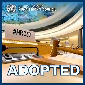 14 reactions | #HRC59 | The United Nations Human Rights Council adopted draft resolution HRC/59/L.23/Rev.1 on empowering women and girls in and through sport. | UN Human Rights Council | Facebook