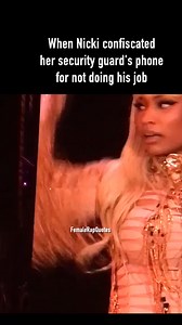68K views · 3.3K reactions | Nicki Minaj confiscated her security guards phone after he was using it and not paying attention. | Female Rap | Facebook