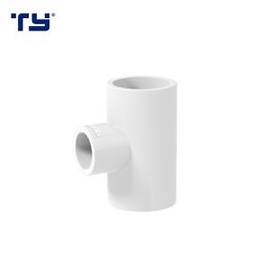 [Hot Item] PVC Pipe Fittings ASTM Sch40 Reducing Tee for Water Supply Plastic Fitting Manufacture