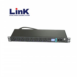 [Hot Item] Rack-Mounted Power Distribution Unit PDU with Dual-Circuit Capability and LCD Display