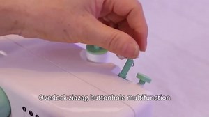 Portable Sewing Machine for Beginners, 16 Built-in Stitches and Reverse Sewing, adjustable sewing speed, small sewing machine with two needle types, foot pedal(NO Extension Table)