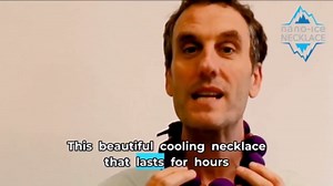Nano-Ice Cooling Necklace | 2 Hours of Cooling Comfort for Hot Flashes, Menopause & Heat Intolerance | Vibrant Leaf