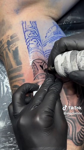 Warrior Tattoo Sleeve ASMR Process