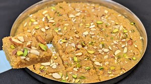 1.4K views · 12 reactions | Mohanthal Barfi Recipe | मोहनथाल बर्फी | Traditional Gujarati Mohanthal | Indian Sweets | Sunita Agarwal Ingredients Required- 3 cup gram flour 4 tsp desi ghee Milk as needed 1.5 cup desi ghee For Sugar Syrup- 1.5 cup sugar 1.5 cup water Few saffron strands 4-5 cardamon powder Sliced dry fruits #mohanthalbarfi #indiansweets #mohanthal #cooking #recipes | Sunita Agarwal | Facebook