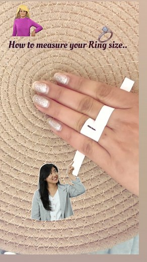 How to measure your Ring size easily ?💍 #ringsize #ringsizeguide #measureringsize #measurements #gemzlane #howtomeasure #stylingtips | Gemzlane