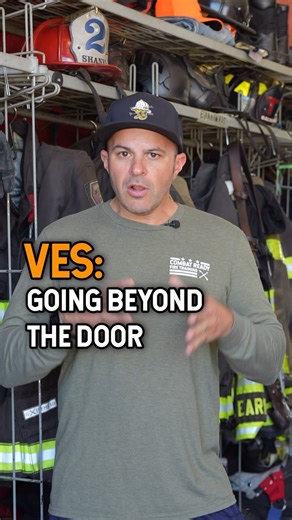 When would you VES “beyond the door”? 🧐🔥⬇️ This has been a topic of hot discussion lately. The concept is that after entering a room as A VES, you “go beyond the door” and search the remainder of the floor. As with all tactics, there are situations where this is appropriate and situations where it is not. Several things should be considered, including conditions, actions of other companies, layout of the structure, and hose line placement. Command must also be notified if you are “going beyond
