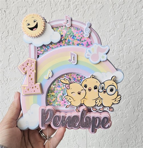 Canticos Birthday Cake Topper Shaker | Custom 3D Decor - Etsy