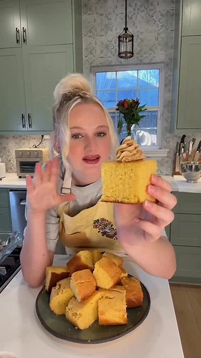 1M views · 23K reactions | How to make fluffy moist cornbread with a whipped maple cinnamon butter for this Holiday season杻 | Tineke Younger | Facebook