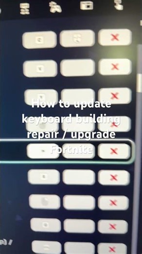 How to update keyboard building repair / upgrade Fortnite