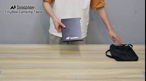 SoloWilder Mini Camping Table Folding Beach Table Outdoor Ultralight Backpacking Table Higher Leg