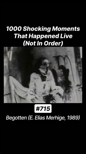 Uncovered Live Moments on Instagram: "Begotten 1989 A Disturbing Experimental Film That Divides Viewers Begotten is a 1989 experimental horror film directed by E Elias Merhige. Shot in stark black and white with heavy visual distortion, the film contains no traditional dialogue and relies entirely on imagery and sound to communicate its themes. Its unconventional style has made it both controversial and influential in underground cinema. The film presents symbolic and unsettling scenes that many