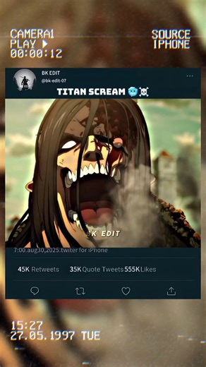 titan scream🥶☠️