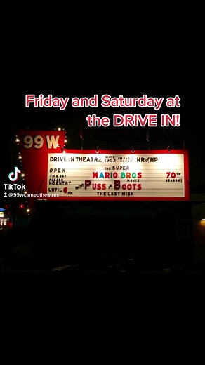 #SuperMarioMovie #PussInBootsTheLastWish #jackblack #drivein #authenticdriveins #cameotheatre #99wdrivein 99W Drive-In - Newberg, Oregon Cameo Theatre | 99W Drive-In - Newberg, Oregon