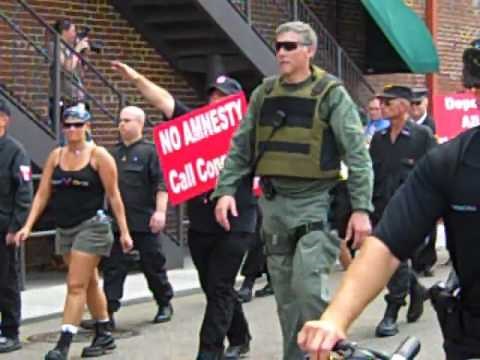 National Socialist Movement rallies downtown