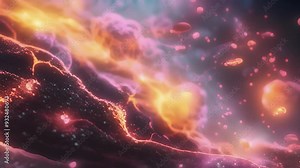 In some cases diseases such as cancer can alter the composition and function of the extracellular matrix leading to abnormal cell behavior. Stock Video