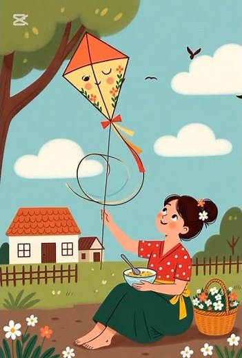 🪁 Cartoon Kite Magic! Colors Painting the Sky 🌈#CartoonKite #KiteMagic