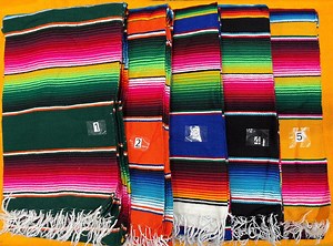 Mexican Sarape Blanket. Sarape Table Cloths. Sarape Beach. Mexican Sarape. Surtido De Colores. - Etsy