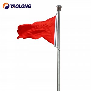 [Hot Item] Tapered Stainless Steel Flag Pole with Electric Drive for Building Gate