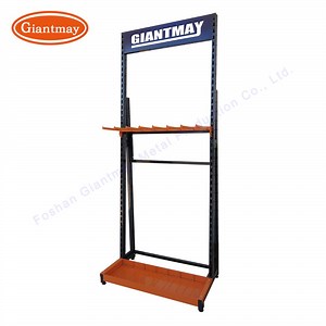 [Hot Item] Metal Floor Cross-Bar Hooks Ceramic Tile Trim Display Stand for Showroom