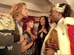 17 reactions | EDGE DOUBTING  BOOKER Rated R heel Edge with Lita is...