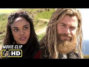 AVENGERS: ENDGAME (2019) Thor Tries to Kiss Valkyrie [HD] Deleted Scene Marvel