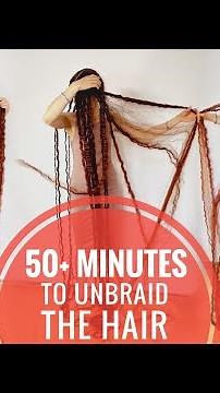 Rapunzel's hair care? It is easy! 50+ minutes to unbraid the hair (preview)