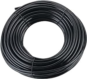 50ft 1/4 inch Drip Irrigation Tubing, Blank Distribution Line Water Hose Garden Watering Tube for Garden Irrigation System
