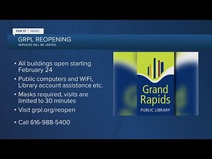Grand Rapids Public Library tells us what to expect as the library reopens to the public