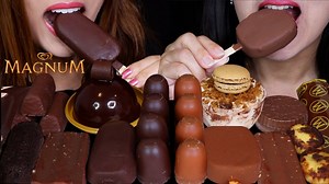 10K views · 149 reactions | ASMR MILK VS DARK CHOCOLATE MAGNUM ICE CREAM, DOVE ICE CREAM, CARAMEL DOME CAKE, MINI MARSHMALLOW 먹방 | Mukbang Lovers | Facebook