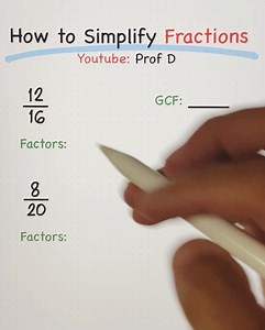 93K views · 3.1K reactions | Simplifying Fractions Made EASY  | Prof D | Facebook