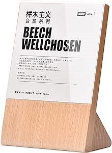 Sign Holder, Menu Displays Slanted Sign Stand Price list display QR code Sign for Business