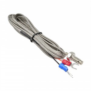 [Hot Item] M6 Screw Type PT100 Rtd Resistance Temperature Detector Thermal Sensor 3 Wires Cable for Boiler Oven Temperature Controller