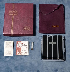 Rare Ronson Ten-a-case Cigarette Lighter Case, Vintage 1930s 1940s Art Metal Works - Etsy