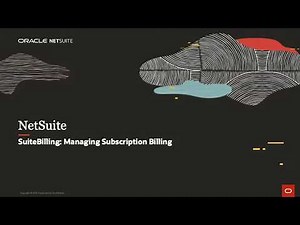NetSuite SuiteBilling Managing Subscription Billing