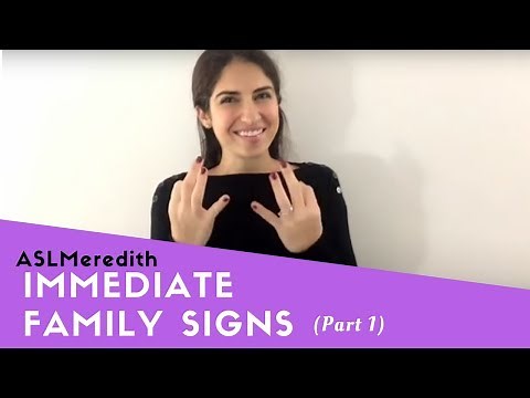Learn ASL: Beginner Lesson for Family Signs, Part 1: Immediate Family in American Sign Language