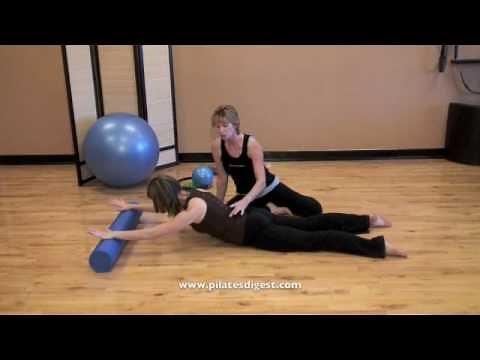 Swan with Foam Roller Pilates Exercise