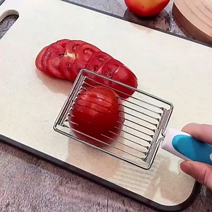 Luncheon Meat Slicer, 10 Slices Tomato Cutter Boiled Egg Slicer with Handle Soft Cheese Butter Cutter for Boiled Egg Soft Food and Fruits