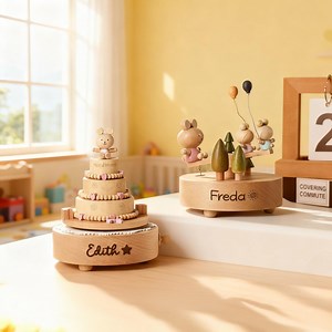 Musical Wooden Ballerina Carousel Engraved Name Music Box, Newborn Baby Keepsake, Wooden Music Box, Christmas Baby Gift, Baby Shower Gifts - Etsy Canada