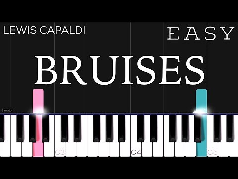 Lewis Capaldi - Bruises | EASY Piano Tutorial