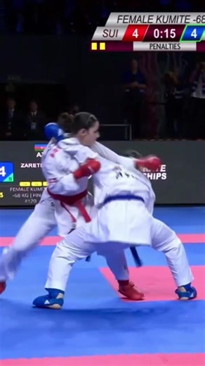 HARD FIGHTING KARATE ❤️ This is karate ! Elena Quirici 🆚 Irina Zaretska KUMITE: 68kg female They are two great female athletes 💯 @karate.magazine.it | Karate Science